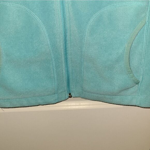 Woolrich Aqua Blue Fleece Zip Front Jacket - Picture 4 of 13